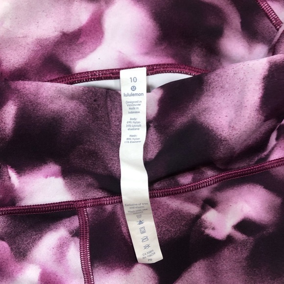 Lululemon Train Times 7/8 Pant *25"- Blush Blossom/Candy Pink -Size 10 - Picture 5 of 5